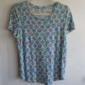 blu sol shirt - Pullover short sleeve - multicolor - large womens  (532)